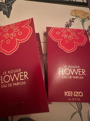 Kenzo Le Rouge two authentic 2x1ml Eau de Parfum samples new