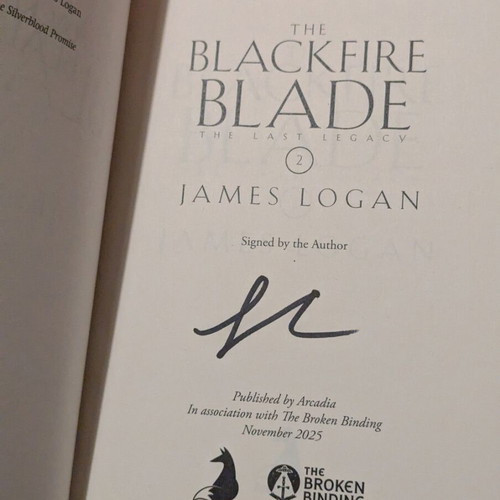 The Silverblood Promise and The Blackfire Blade signed numbered editions