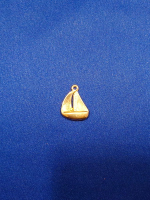 Pendant charm Ship 2.3cm silver color like new