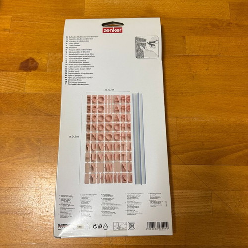 Zenker Letter Stamp Set 1.7cm New for Fondant