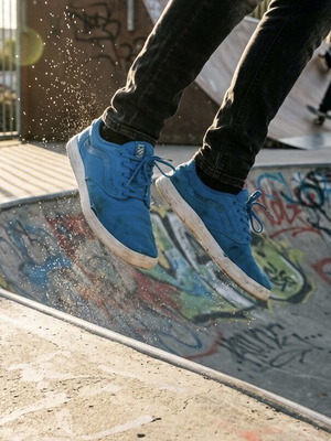 Vans UltraCush sneakers used, white and blue, size 42.5