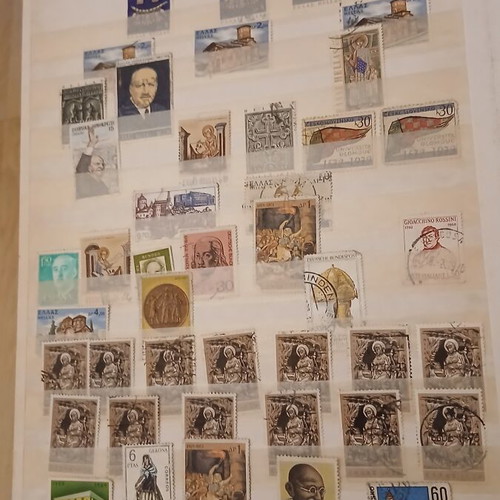 Classic Greek Stamp Album used, 1960s-70s collection