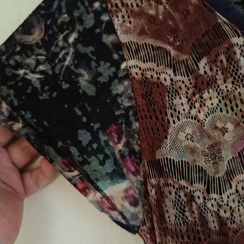 Custo Barcelona mini dress like new, party lace with printed fabric