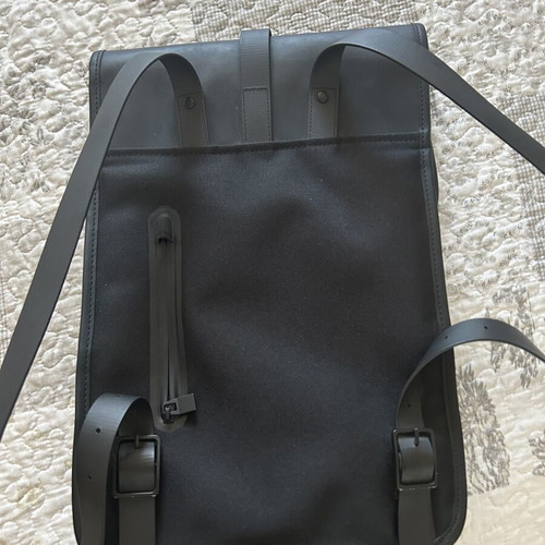 Rains Backpack Mini like new, black waterproof PU