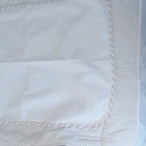 Pierre Cardin baby bedding set used, cotton, neutral beige