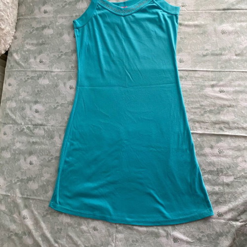 Sleeveless turquoise dress elastic, sizes L to XXL, new