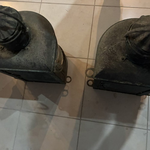 Φανάρια πλοΐου μεταχειρισμένα, σετ 6 αντίκες