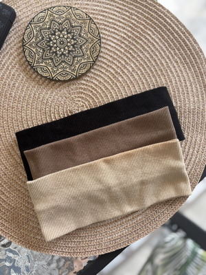 Hairbands set of 3 like new, beige and brown