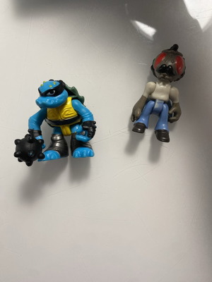 Teenage Mutant Ninja Turtles Half-Shell Heroes Stockman-Fly & Slash figures used, set of 2