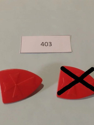 Playmobil Nuremberg Shield 403, red