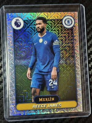 2025-26 Topps Merlin Premier League Reece James Mojo Refractor Chelsea FC card