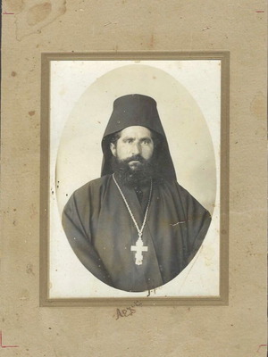 Photograph of Archimandrite G. Lavriotis from Karyes Mount Athos 1928 used