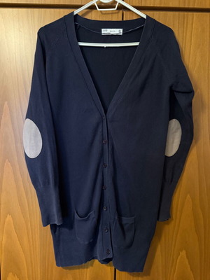 Zara blue cardigan used, elegant and comfortable, size L
