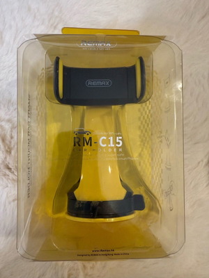Remax RM-C15 car holder new, black/yellow