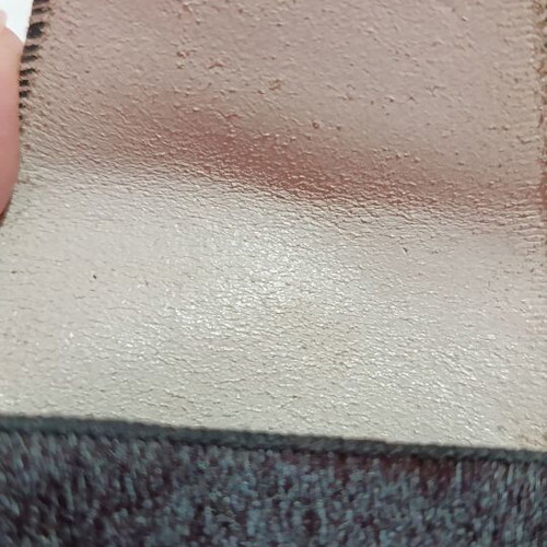 Vintage authentic leather cigarette case with fur, 1970s