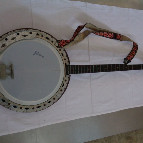 Framus banjo guitar from West Germany 1970s used, four-string