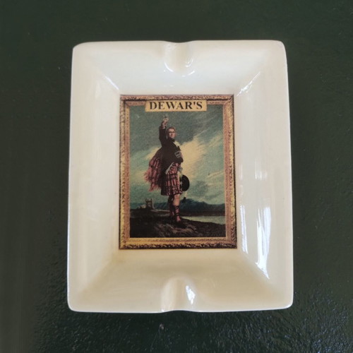 Dewars porcelain ashtrays set of 3, vintage, new