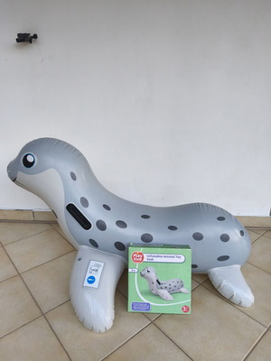 Inflatable Seal with Handles New, 3+ Years, Sea Toy