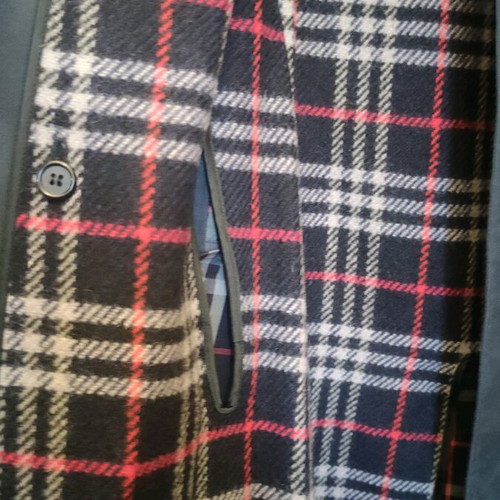 Burberry’s Men’s Blue Coat With Removable Lining Like New, Size XL