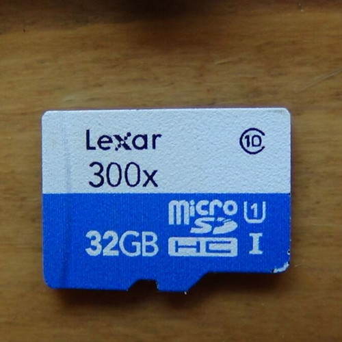 Lexar microSDHC 32GB 300x memory card with adapter like new