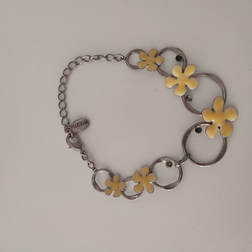 Pilgrim bracelet used, yellow