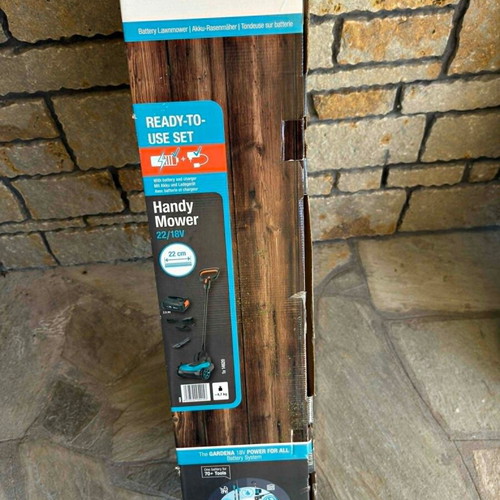 Gardena Battery Lawn Mower new with 18V Battery and Charger