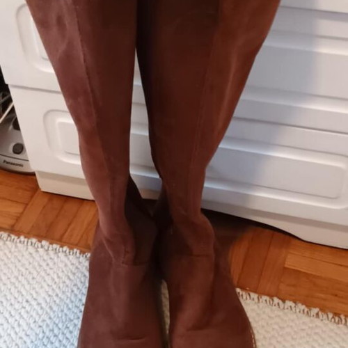 Sock boots like new, brown, size 38