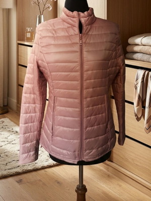 Lightweight baby pink jacket like new, size M