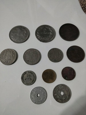 Coins used, very old drachmas