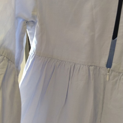 Zara mini dress baby blue S cotton like new with built-in shorts