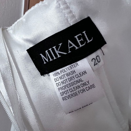 Mikael White Strapless Wedding Dress Plus Size XXL New