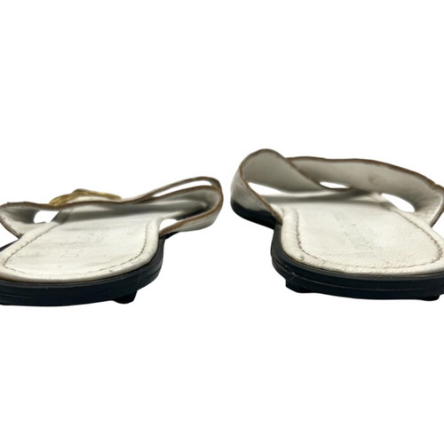 Dolce & Gabbana leather flats used, size 41, white