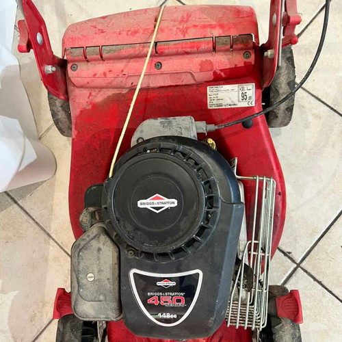Lawnmower with Briggs & Stratton engine used, includes grass catcher