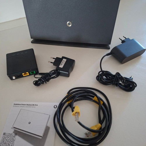 Vodafone Power Station Wi-Fi 6 and Nokia G-010G-R Optical Network Terminal like new