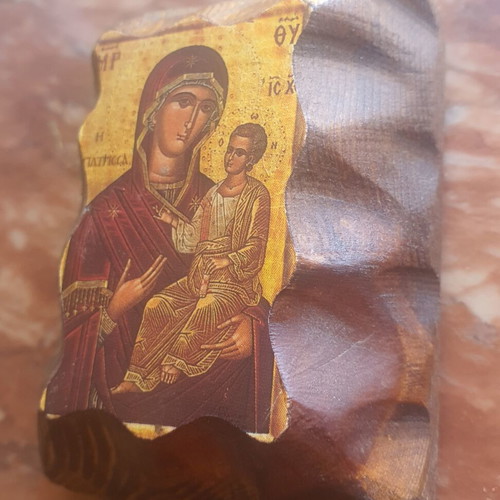 Icon of Panagia in wooden frame