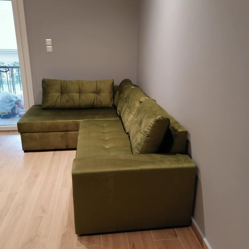 Corner sofa with storage and bed new