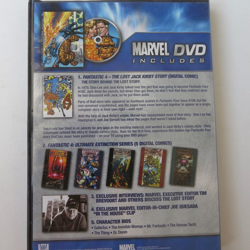Marvel Digital Comic DVD used with Lost Jack Kirby Story Region 1