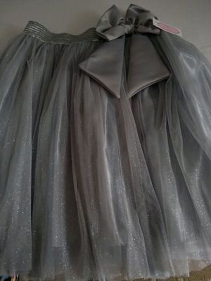 Sugar Daddies Tutu Skirt new, gray, size M 38 10