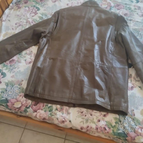 Men's genuine leather coat