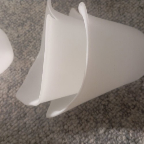 Lamp replacement parts pack of 6, white glass, like new