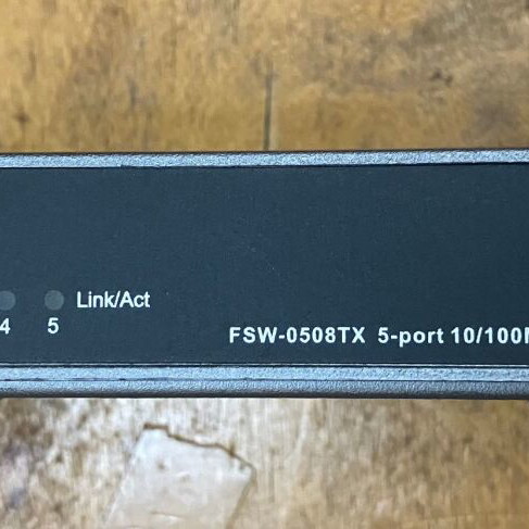 Ethernet HUB FSW-0508TX 100Mbps used