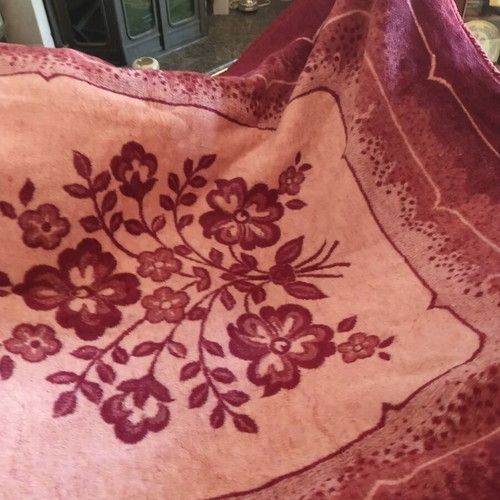 Double-sided vintage blanket new 200x225 cm