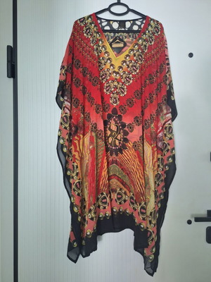 Beach Kaftan 100% Viscose with Rhinestones New