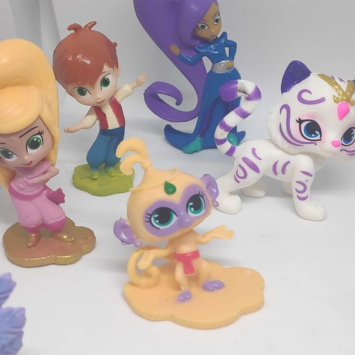Shimmer and Shine figures set, like new, 12 characters