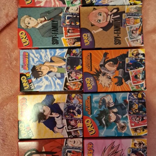Uno anime McDonald's cards new, pack of 10