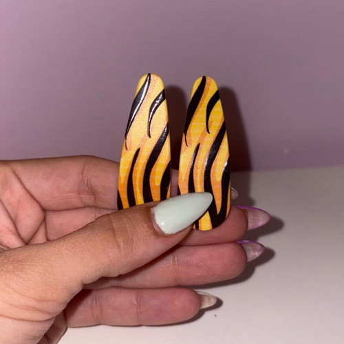 Animal print hair clips set of 2 new
