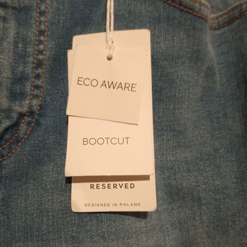 Reserved bootcut high rise jeans new, size UK 12 EUR 40, blue