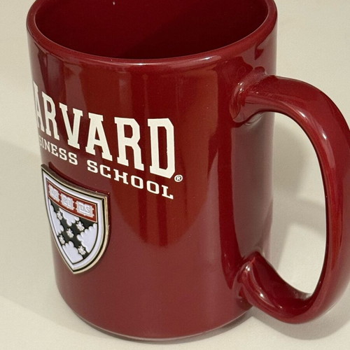 Harvard Business School mug like new with pencil and 4 coasters
