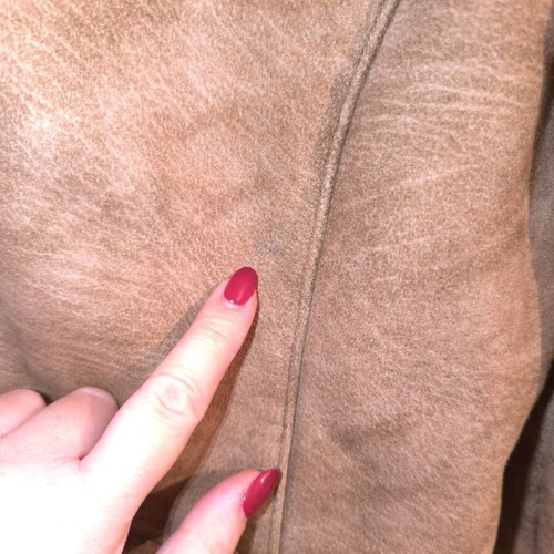 Brown short jacket used with inner fur, size XL