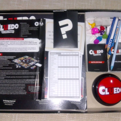 Cluedo board game: Mysteries & Lies like new, Greek edition